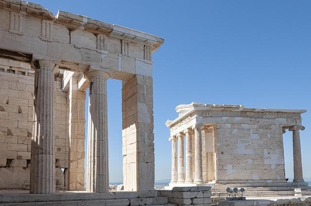 The Parthenon at the Acropolis in Athens